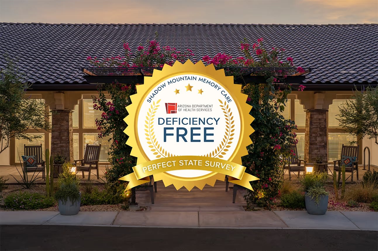 Shadow Mountain Memory Care Achieves Deficiency-Free Survey