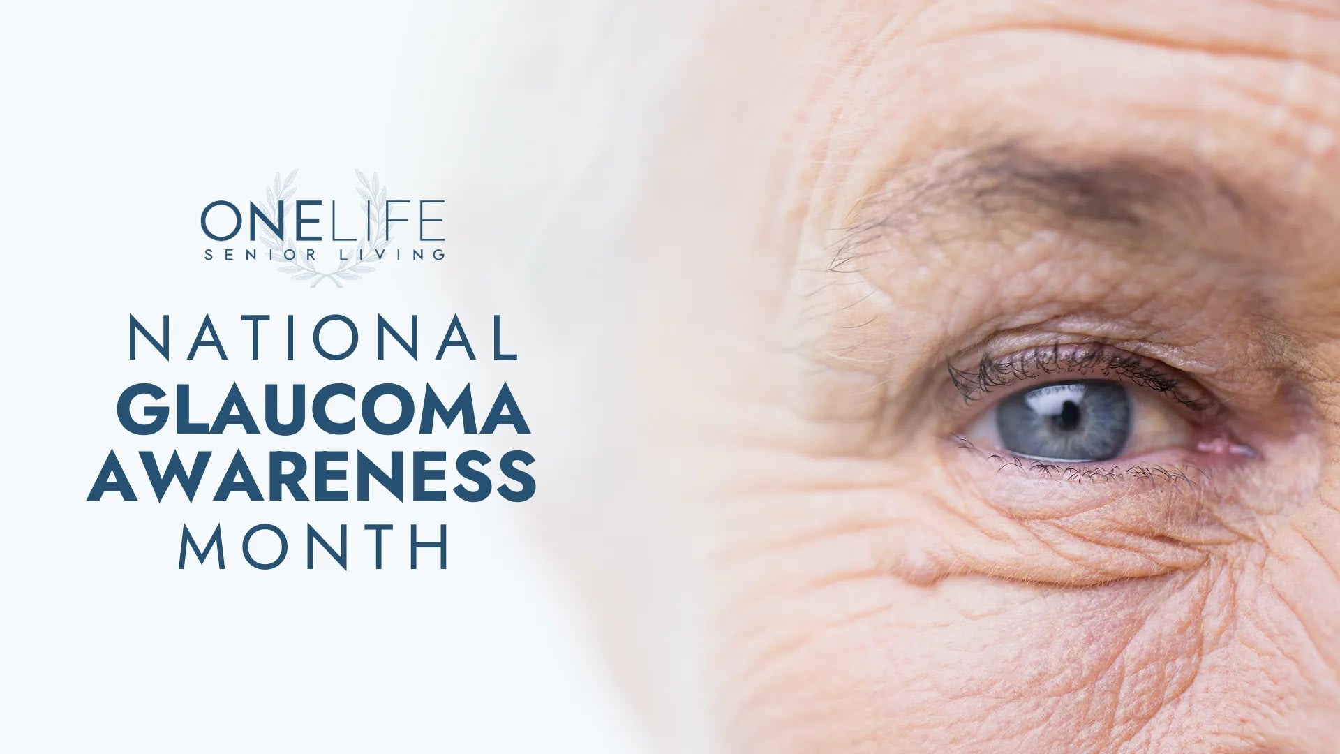 Close-up of senior eye for glaucoma awareness