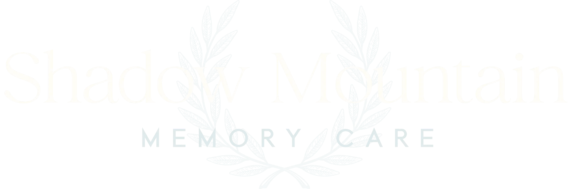 Shadow Mountain Memory Care logo with laurel wreath