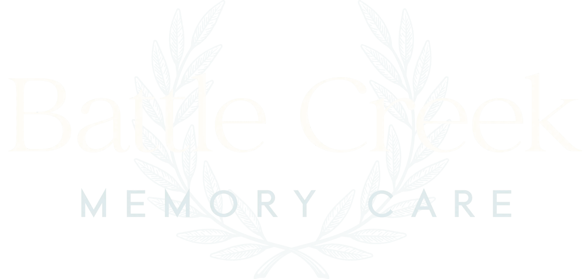 Battle Creek Memory Care logo with laurel wreath