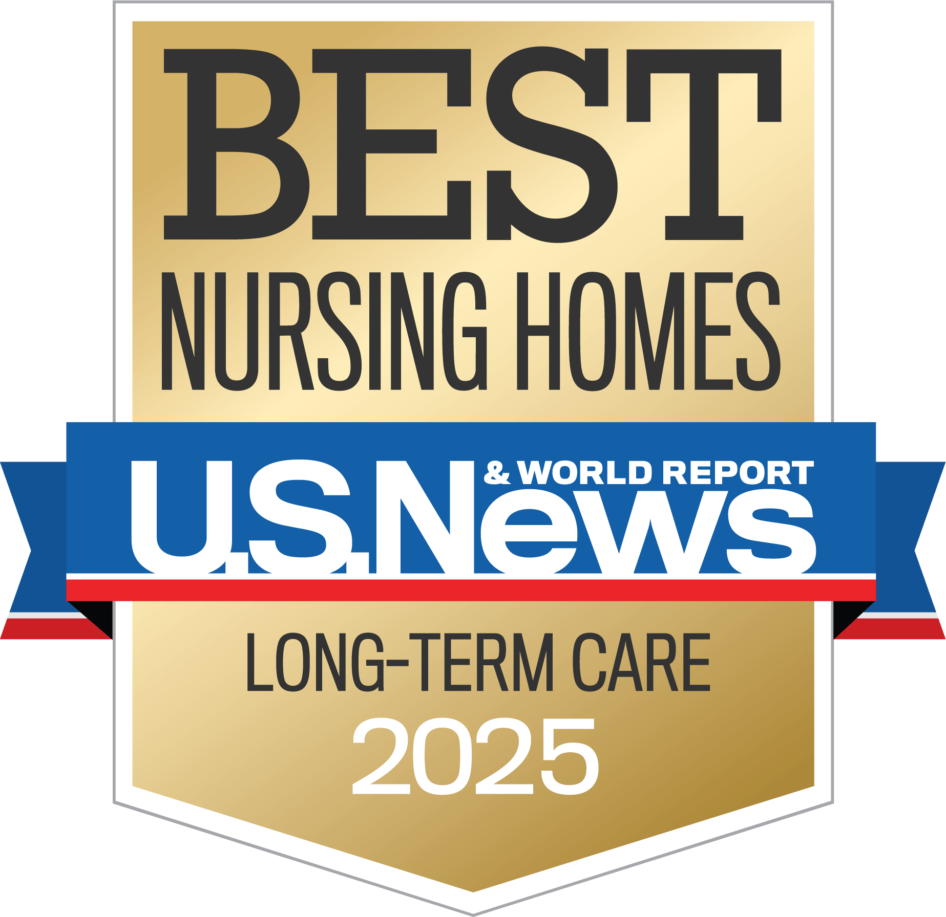 U.S. News Best Nursing Homes 2025 badge
