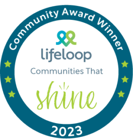 Lifeloop Community Award Winner 2023 badge