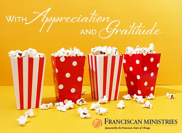 Popcorn boxes with appreciation and gratitude message