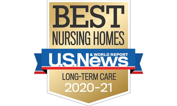 Best Nursing Homes 2020-21 award badge