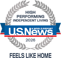 U.S. News High Performing Independent Living 2026 badge