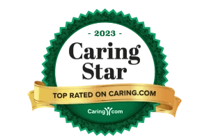 2023 Caring Star Top Rated award badge