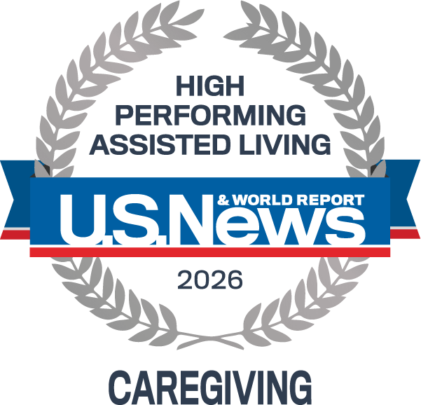 U.S. News High Performing Assisted Living 2026 badge