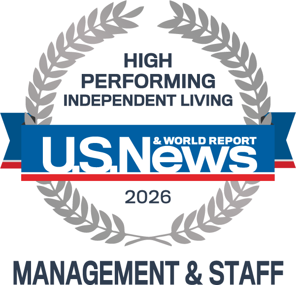 US News High Performing Independent Living 2026 Badge