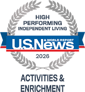 US News 2026 High Performing Independent Living badge